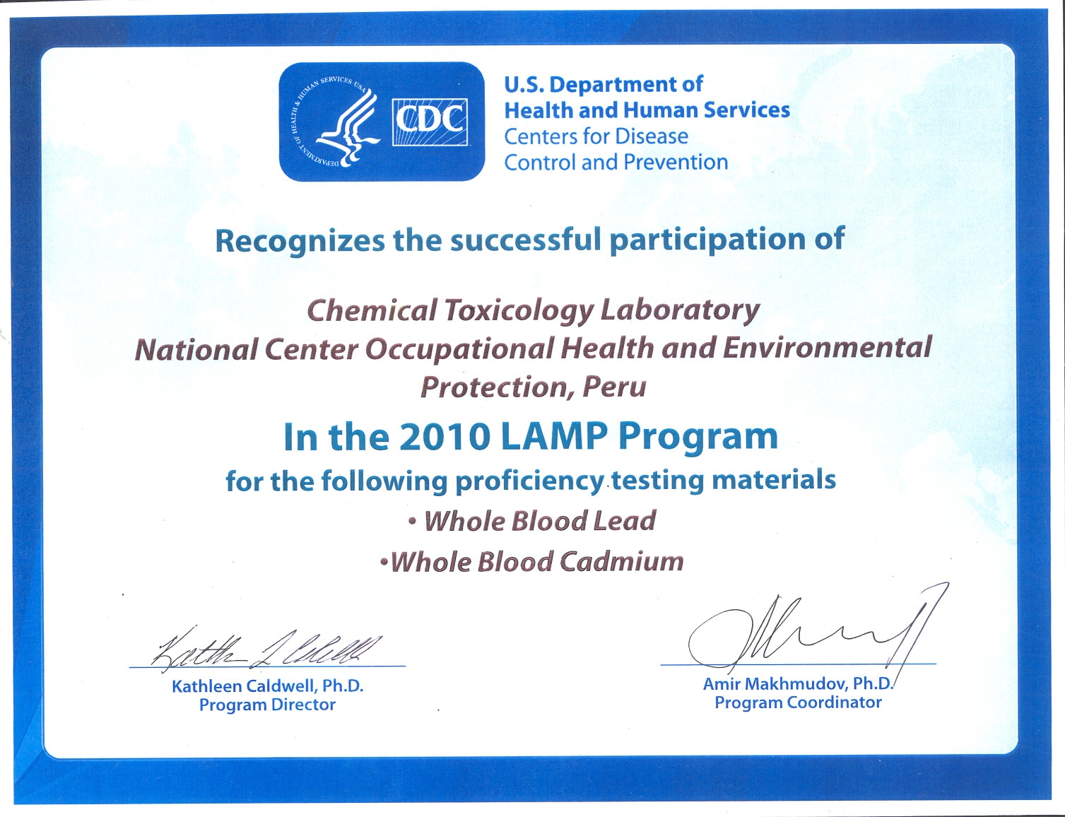 Interlaboratorio CDC LAMP 2010 (2)